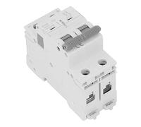 Oumefar Disjoncteur Mini 2P MCB, Protecteur de Surcharge, Fiable, Installation Facile pour le Bureau et la Maison, 500V 63A