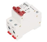 Oumefar Disjoncteur Miniature DC 2P Compact 6A, Protection électrique pour Système Solaire Photovoltaïque, capacité de Coupure élevée 1000V