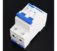 Oumefar Disjoncteur Miniature Haute Performance DZ47-63 2P pour la Protection contre les Fuites dans les Systèmes CC, adapté aux Systèmes D'énergie Solaire et Photovoltaïques (50A)