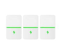 Oumefar Dispositif D'économie D'énergie D'arrêt Watt de 3 Pièces, Dispositif Tension Stable Ménage Boîte d'électricité D'économie D'énergie pour L'hôtel de Bureau à la Maison (Prise UE)