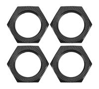 Oumefar Écrou de Moyeu Hexagonal de Roue RC, 4 Pièces en Alliage D'aluminium 24mm Écrou de Moyeu Hexagonal de Roue Pièces de Rechange de Voiture RC pour ARRMA 1/5 Outcast Kraton