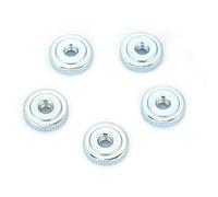 Oumefar Écrou de Poignée Plat moleté en Acier au Carbone, Fixation Durable pour Machines de Fabrication, 1 Pièce (M5 (10 pièces))