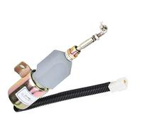 Oumefar Électrovanne D'arrêt 12 V, Vanne D'arrêt Durable pour Protéger Le Moteur Contre Les Dommages, Adaptée aux Camions, Remorques, Camping-Cars, Fils Résistants aux Hautes Températures