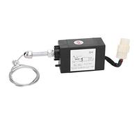 Oumefar Électrovanne D'arrêt de Moteur, DC12V pour Contrôleur D'arrêt D'extinction de Générateur, avec Force de Traction 90-110N de Course de 53 Mm