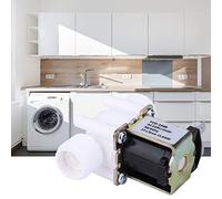 Oumefar Électrovanne électrique, Contrôle D'entrée D'eau Haute Pression pour Usage Domestique, Plastique G1/2 NC (AC220-240V)