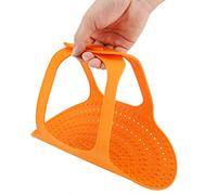 Oumefar Élévateur de Dinde en Silicone, Tapis de Cuisson Antiadhésif en Silicone de qualité Alimentaire pour Four à Rôtir, Tapis de Cuisson pour la Cuisine à Domicile 23,2 X 12,4 (Orange)