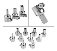 Oumefar Ensemble de 10 Buses de Pistolet Thermique de Haute qualité pour Station de Soudage à Air Chaud 850, Diamètre D'entrée de 22 Mm, Couleur Argent, Poids de 193 G pour Pièces de Rechange pour