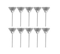 Oumefar Ensemble de Brosses à Roue Métallique, Outil de Polissage Efficace pour Enlever la Rouille et la Peinture, 10 Pièces, Accessoire de Perceuse en Acier Inoxydable pour le Nettoyage, adapté à