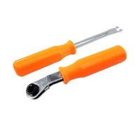 Oumefar Ensemble de Clés à Cliquet, Outil de Frein à Remorque de Camion, CR V en Acier Portable à 8 Angle de Cliquet pour Maintenance