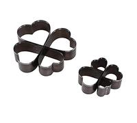 Oumefar Ensemble de Découpeurs en Forme de Cœur, Matrice de Poinçonnage Efficace en Acier allié pour le Cuir, Rangement Facile pour le Bricolage et la Fabrication de Bijoux Faits à la Main, 8 Moules