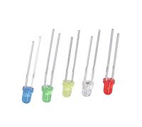 Oumefar Ensemble de Diodes électroluminescentes LED 3mm, 500 Pièces, Haute luminosité, écologique pour les Projets de Bricolage, Vert, Rouge, Bleu, Jaune, Blanc
