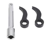 Oumefar Ensemble de Têtes D'adaptateur à clé de Bars de 3 Pcs, Nouvelles Têtes de Bibar à Double carré et Tiges D'extension 1/2 ", Outils de Réparation Automobile