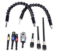 Oumefar Ensemble D'Extension de Foret Flexible, Extension de Foret, Ensemble de Supports D'adaptateur Universels Multifonctionnels à Connexion Rapide pour la Réparation de Voiture, le