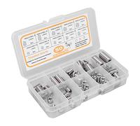 Oumefar Ensemble D'outils de Réparation D'inserts Filetés pour Erreur de Filetage ou Trou endommagé, Extension D'écrou en Acier Inoxydable Résistant à la Corrosion pour L'aviation et L'automobile 50