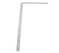 Oumefar Équerre de Cadrage, Règle Carrée de Mesure à Angle Droit en Acier Inoxydable à 90 Degrés Équerre de Charpentier, Règle Carrée en Forme de L en Métal(500mm*250mm)