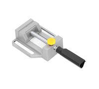 Oumefar Étau de Presse pour Perceuse, Mini Outil de Serrage à Dégagement Rapide pour établi, Alliage D'aluminium Argent 3 Pouces pour les Amateurs de Bricolage