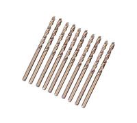 Oumefar Forets au cobalt HSS CO/M35 de 10 pièces pour le forage sur un foret hélicoïdal précis en acier inoxydable(4.5mm)