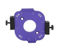 Oumefar Gabarit de Rayon D'angle Arrondi, Gabarit D'angle de Toupie en Aluminium anodisé, Multi-tailles R10, R15, R20, R25, Outil D'arrondi pour Table de Toupie