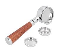 Oumefar Gandage de café de 58 Mm Gandage de Filtre sans Fond Portafilter Coffee Fabricant Pièces Accessoire pour E61 Exbar pour Milesto EM19M2 pour Gemilai Casadio (E61 ALLIAG - Un rose rouge de