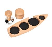 Oumefar Halm Distributeur de Marteaux de Poudre de café Set Base de Sabotage avec des Encoches Précises pour le café de Restauration Cuisine Maison (Pour 51/53 mm Base 53 mm Distributeur de 53 mm)