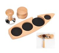 Oumefar Halm Distributeur de Marteaux de Poudre de café Set Base de Sabotage avec des Encoches Précises pour le café de Restauration Cuisine Maison (Pour 51/53 mm Base 51 mm Distributeur de 51 mm)