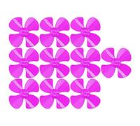 Oumefar Hélice en Plastique à Vent Fort à 4 Pales de 40 Mm pour Voiture Jouet de Bricolage, Matériaux Durables, Jeu D'hélices 10 Pièces pour Modèle de Voiture télécommandé (Rose Rouge)