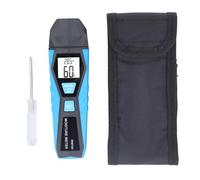 Oumefar Humidimètre Numérique pour Bois, Béton, Brique, Détecteur d'humidité avec écran LCD rétro-éclairé, Arrêt Automatique, Sauvegarde des Données et Interrupteur C F