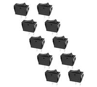 Oumefar Interrupteur à 2 Broches, Bascule Marche/arrêt Durable, Résistant à la Corrosion, pour Appareils Ménagers, 10 Pièces