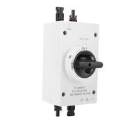 Oumefar Interrupteur D'isolateur CC Interrupteur de Déconnexion Solaire IP66 Tension Nominale 1000V 1000V pour Le Bateau RV Système Photovoltaïque PC Matériau 250x100x80mm (20A)