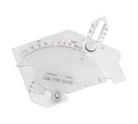 Jauge à came de pont Jauge de soudure en acier inoxydable MG-8 Surfaces soudées Outil d'inspection des joints Système en pouces et métrique Jauge de jauge de gorge