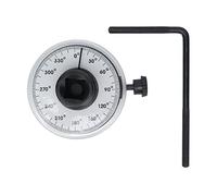 Oumefar Jauge D'angle D'entraînement, Compteur de Torsion Réglable à 360 Degrés pour une Mesure Précise, Convient aux Tâches de Fixation de 1/2 Pouces - Acier au Vanadium + ABS
