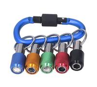 Oumefar Jeu de Barres D'extension de Porte-embout à Tige Hexagonale avec 5 Douilles de Couleur Antirouille pour Tournevis électriques, Outils à Main pour Fonctionnement en Haute Altitude en Métal