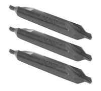 Oumefar Jeu de Forets Centraux 2.5mm, Fournitures Industrielles de Précision en Acier Inoxydable pour Atelier, Forets D'établi de Centrage, 10 Pièces