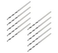 Oumefar Jeu de Forets Hélicoïdaux en Acier Rapide pour la Fabrication de Bijoux, Outils de Poinçonnage de Perles, Petite Taille de 1.6mm pour les Amateurs D'artisanat, 10 Pièces