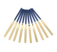 Oumefar Jeu de Limes Plates Diamantées Haute Résistance à L'usure pour Outil de Réparation de Bijoux, 10 Pièces 5 * 180 Limes pour Surfaces et Trous de Pièces Métalliques