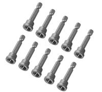 Oumefar Jeu D'embouts de Tournevis à Tige Hexagonale PH2 pour Cloisons Sèches pour Installation Limitant la Profondeur dans les Cloisons Sèches pour Toute Perceuse électrique 10 Pièces en Acier au