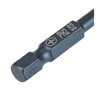 Oumefar Jeu D'embouts de Tournevis PH2 en Acier S2 Haute Résistance, pour Perceuses électriques, Tige Hexagonale de 1/4 Pouces, 200mm, 10 Pièces