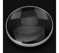 Oumefar K9 Verre Optique 100mm Distance Focale Double Convexe Lentille Loupe Verre Traité Optique avec 30 mm de diamètre 100 mm Distance Focale Polie Idéal pour les salles de e Physique