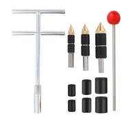 Oumefar Kit de Bouchons de Tuyau, 3 Tailles de Bouchons D'eau Chaude (1/2'', 3/4'', 1'') avec clé en T, Joint de Pression 60 PSI pour les Urgences en Cas D'éclatement de Tuyau