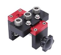 Oumefar Kit de Gabarit de Perçage 3 en 1, Guide de Perçage pour Chevilles en Alliage D'aluminium pour Travaux de Rénovation et de Réparation à Domicile (8 Mm, 10 Mm, 15 Mm)