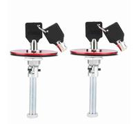 Oumefar Kit de Goupilles de clé de Verrouillage de Couvercle de Capot Moteur Universel de Voiture, Goupille de Verrouillage de sécurité Robuste en Alliage D'aluminium Haute Résistance (Rouge)