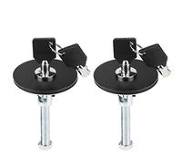 Oumefar Kit de Goupilles de clé de Verrouillage de Couvercle de Capot Moteur Universel de Voiture, Goupille de Verrouillage de sécurité Robuste en Alliage D'aluminium Haute Résistance (Noire)