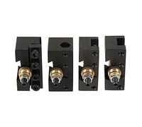 Oumefar Kit de Support de Poteau D'outil de Mini Tour 4 Pièces, Support de Face Tournant en Alliage D'aluminium Haute Résistance avec écrou de Vis de Réglage, pour Installation de