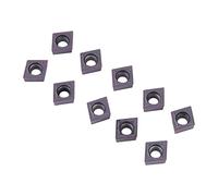 Oumefar Kit D'outils de Tournage de Durable, Inserts en Carbure CNC CCMT09T304 VP15TF pour le Traitement de L'acier, 10 Pièces