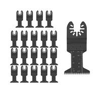 Lame de scie oscillante Set 20Pcs Acier au carbone 44mm Dents longues Outil oscillant universel pour lames de scie multiples pour Fein etc.