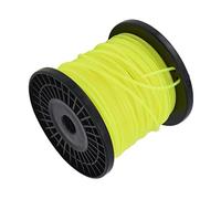 Oumefar Ligne de -Bordure, Ligne de Désherbage Jaune Ronde Robuste de 3,0 Mm pour la Plupart des Tondeuses à Gazon, Lignes de en Nylon pour Herbes épaisses et Mauvaises Herbes (30 m / 98,4 Pieds)