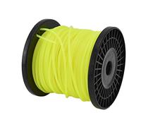 Oumefar Ligne de -Bordure, Ligne de Désherbage Jaune Ronde Robuste de 3,0 Mm pour la Plupart des Tondeuses à Gazon, Lignes de en Nylon pour Herbes épaisses et Mauvaises Herbes (50 m / 164 Pieds)