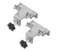 Oumefar Lot de 2 Gabarits de Montage pour Portes D'Armoires, Outil D'alignement Précis, Construction en Acier Inoxydable, Large Plage de Serrage de 1 à 39 Mm, pour Armoires de Cuisine