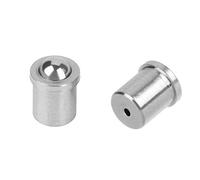 Oumefar Lot de 20 Poussoirs à Billes en Acier Inoxydable 304, Billes de Positionnement avec Ressort Lisse, pour Dispositifs Mécaniques, Pinces et Machines automatiques. (φ4*5)