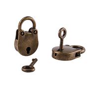 Oumefar Lot de 3 cadenas en forme d'ours en alliage de zinc Style antique Pour petits bagages Décoration de maison Lock